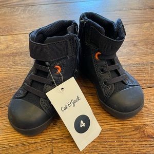 Cat & jack high top sneakers, boys, size 4